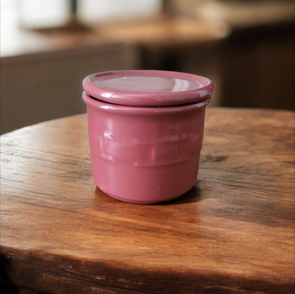 Longaberger Stoneware Crock & Lid